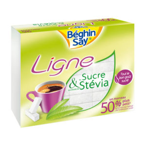 Béghin Say Ligne White Sugar Cubes With Stevia 250g