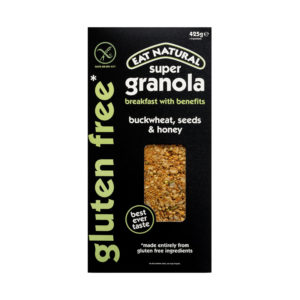 Eat Natural Gluten Free Granola with Buckwheat  and Honey 425g