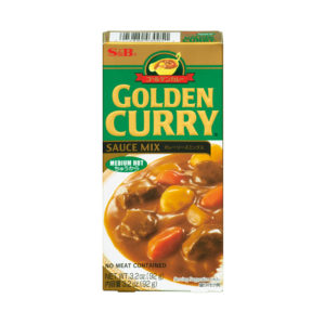 Mistura em Bloco de Caril Golden Curry Medium Hot S&B  92g