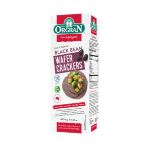 Orgran Black Bean Wafer Crackers 100g