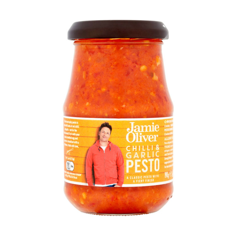 Jamie Oliver Chilli and Garlic Pesto 190g