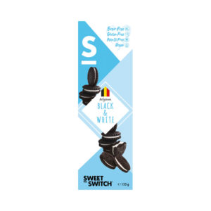Sweet Switch Black & White Sugar Free Biscuits 125g