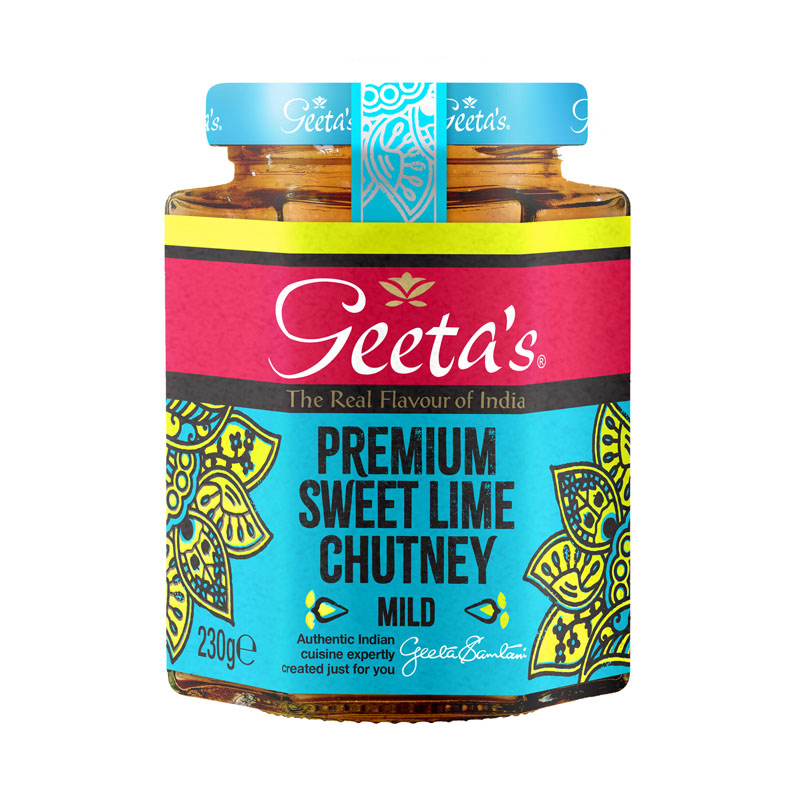 Geetas Premium Sweet Lime Chutney 230g Geetas Premium Sweet Lime Chutney 230g