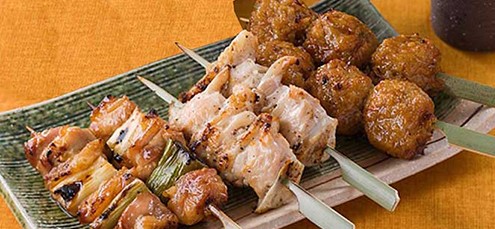 Espetos de Frango com Molho Yakitori