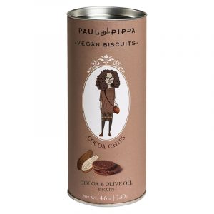Paul & Pippa Cocoa Chips Biscuits in Canister 130g