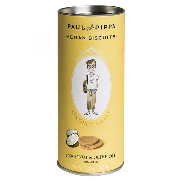 Paul & Pippa Coconut Valley Biscuits in Canister 130g