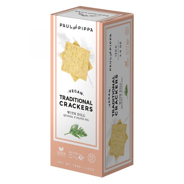 Crackers Tradicionais de Endro Paul & Pippa 130g