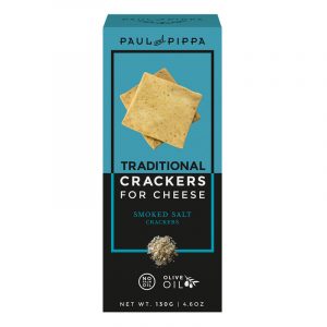 Paul & Pippa Smoked Salt Crackers for Cheese 130g