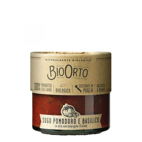 BioOrto Organic Tomato Sauce with Basil 185g