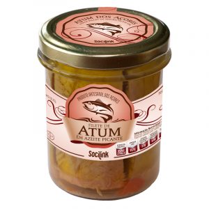 bySocilink Azorean Tuna Fillet in Spicy Olive Oil in Jar 190g