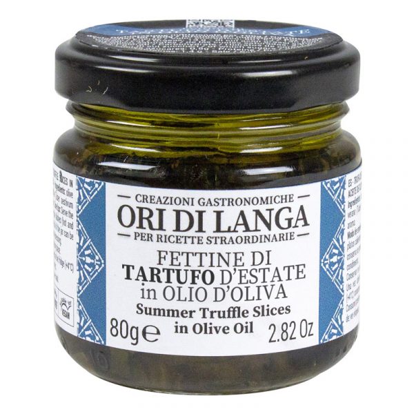 Ori di Langa Sliced Black Summer Truffle in Olive Oil 80g