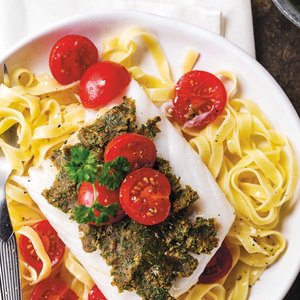 Bacalhau com crosta de Pain d’épices