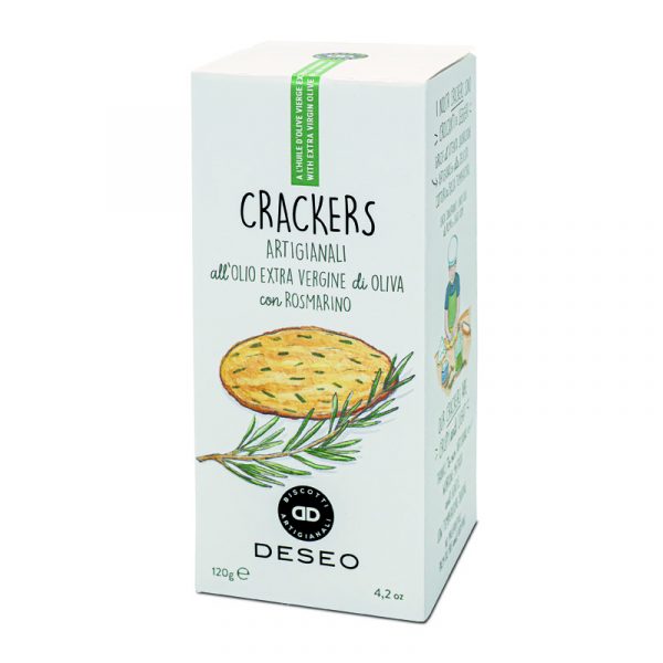Crackers de Azeite Virgem Extra com Alecrim Deseo 120g