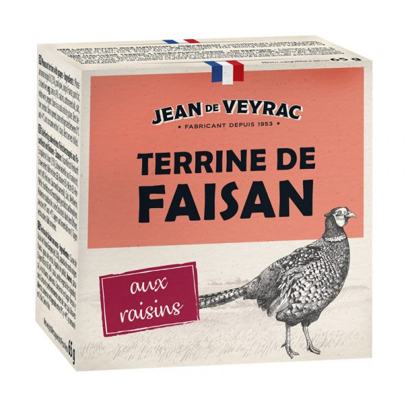 Jean de Veyrac Pheasant Terrine with Grapes 65g