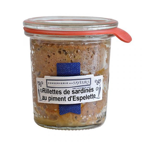 Conserverie des Saveurs Sardine Rilletes with Espelette Pepper 100g