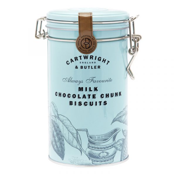 Cartwright & Butler Milk Chocolate Chunk Biscuits in Tin 200g