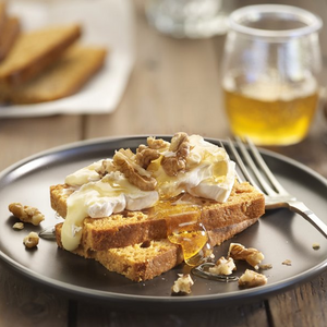 Pain d’épices with Camembert Cheese, Walnuts and Honey