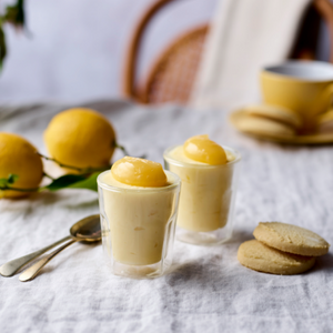 Lemon Posset with Lemon Curd