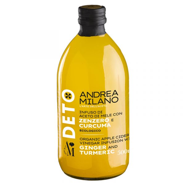 Andrea Milano Cider Vinegar with Ginger and Turmeric Deto 500ml