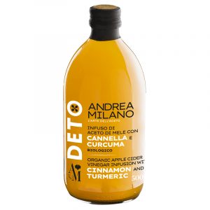 Andrea Milano Cider Vinegar with Cinnamon and Turmeric Deto 500ml