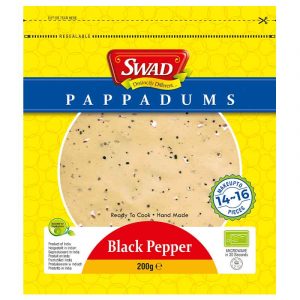 Swad Black Pepper Pappadums 200g
