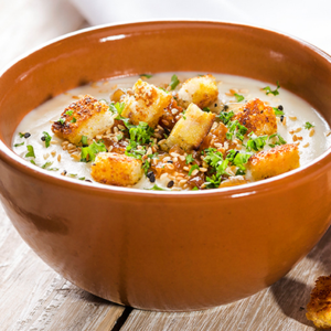 Onion Soup with Croutons