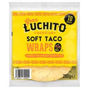 Wraps de Tortilha Soft Tacos Gran Luchito 280g