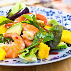 Prawn Salad with Pumpkin, Turmeric and Coriander