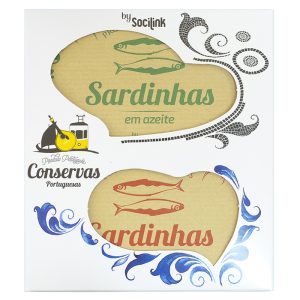 Conjuntos de Conservas Nº15 Sardinha em Azeite e Sardinha em Escabeche bySocilink 2x120g