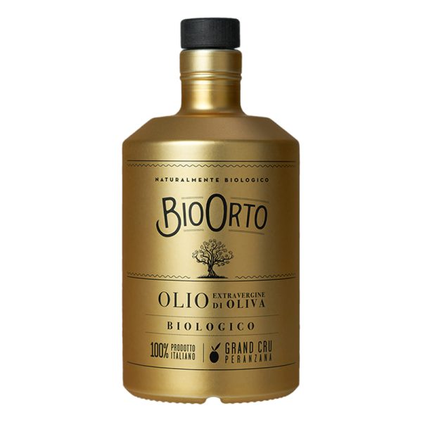 BioOrto Organic Extra Virgin Olive Oil Monocultivar Peranzana Grand Cru 500ml