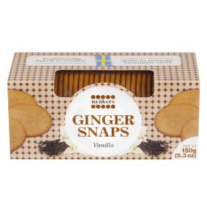 Biscoitos Gingersnaps de Baunilha Nyakers 150g