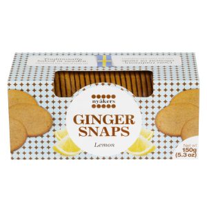 Biscoitos Gingersnaps de Limão Nyakers 150g
