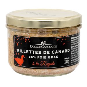 Ducs de Gascogne Duck Rillettes "à la Royale" with 20% Foie Gras 180g