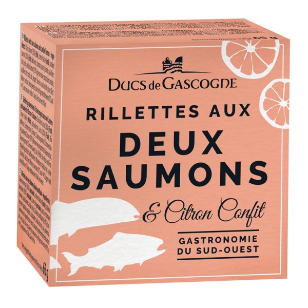 Ducs de Gascogne Rillettes of 2 Salmon and Lemon Confit 65g