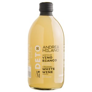 Vinagre Vinho Branco Não Filtrado Deto Andrea Milano 500ml