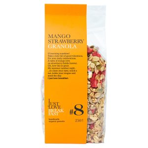 I Just Love Breakfast 8# Organic   Strawberry and Mango Granola 250g
