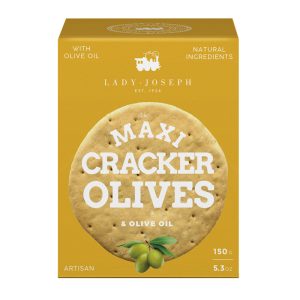 Maxi Crackers de Azeitona Verde e Azeite Lady Joseph 150g