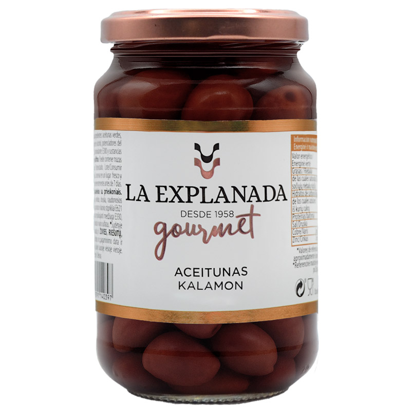 La Explanada Whole Kalamon black Olives 340g La Explanada Whole Kalamon black Olives 340g
