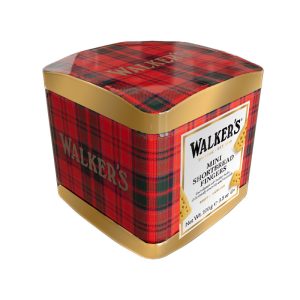 Mini Shortbread Fingers em Lata Tartan Walkers 100g