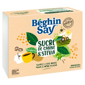 Béghin Say Brown Sugar Cubes with Stevia 250g