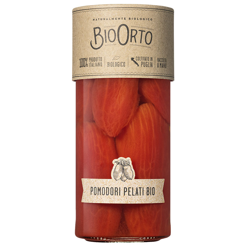BioOrto Organic Whole Peeled Tomato in Water 550g