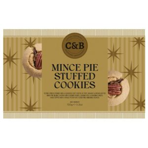 Cartwright & Butler Christmas Mince Pie Stuffd Biscuit Carton 150g