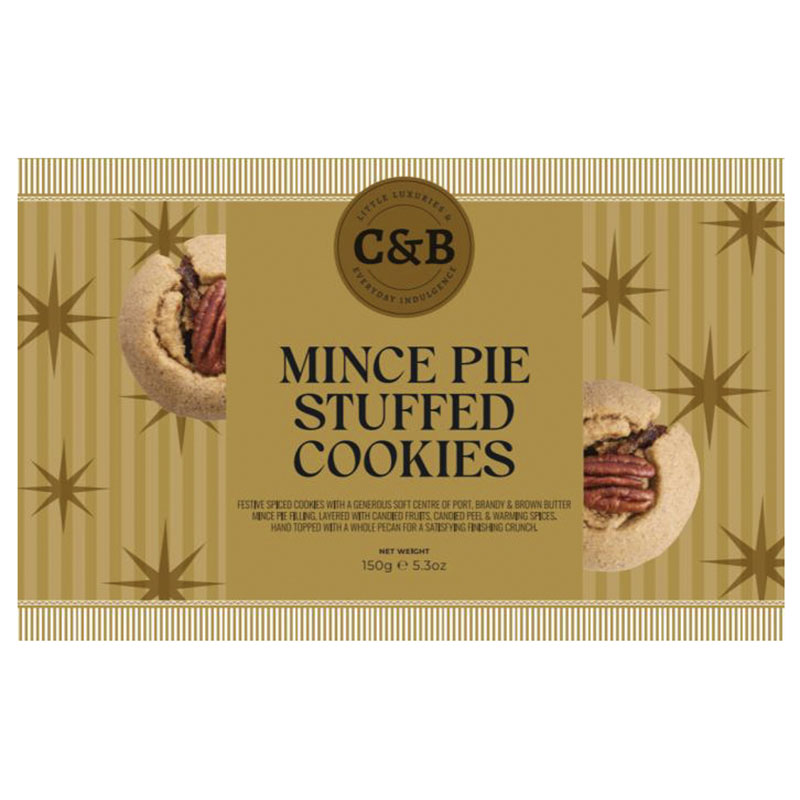 Cartwright & Butler Christmas Mince Pie Stuffd Biscuit Carton 150g