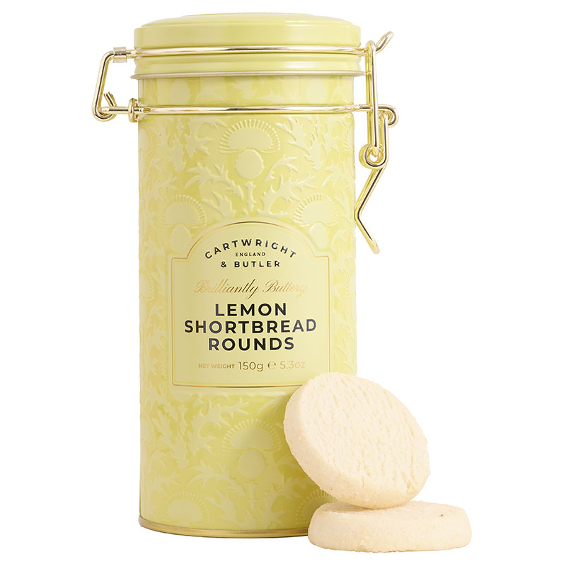 Cartwright & Butler Lemon Shortbread Rounds in Tin 150g