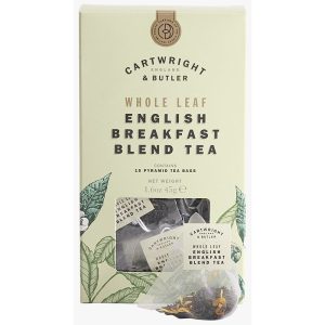 Cartwright & Butler English Breakfast Carton Whole Leaf Tea Bags 45g