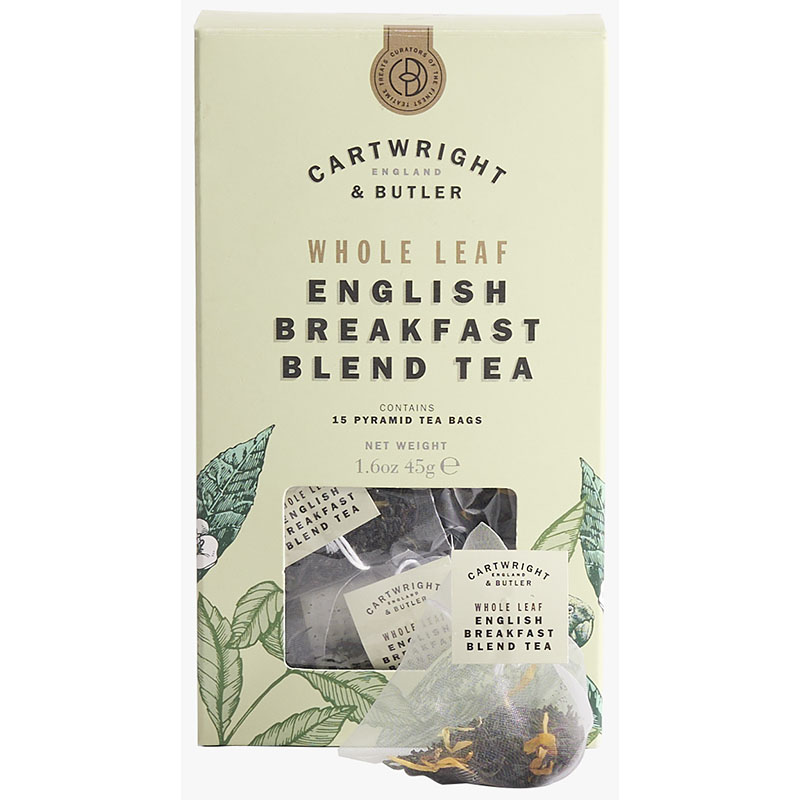 Cartwright & Butler English Breakfast Carton Whole Leaf Tea Bags 45g
