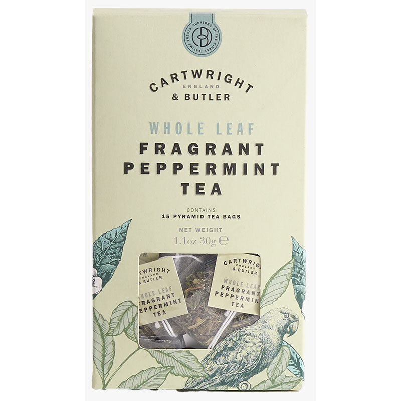 Cartwright & Butler Pure Peppermint Carton Whole Leaf Tea Bags 30g