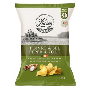 Lucien Salt & Pepper Potato Chips 125g