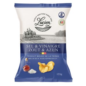 Lucien Salt & Vinegar Potato Chips 125g