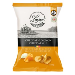 Lucien Cheddar & Onion Potato Chips 125g